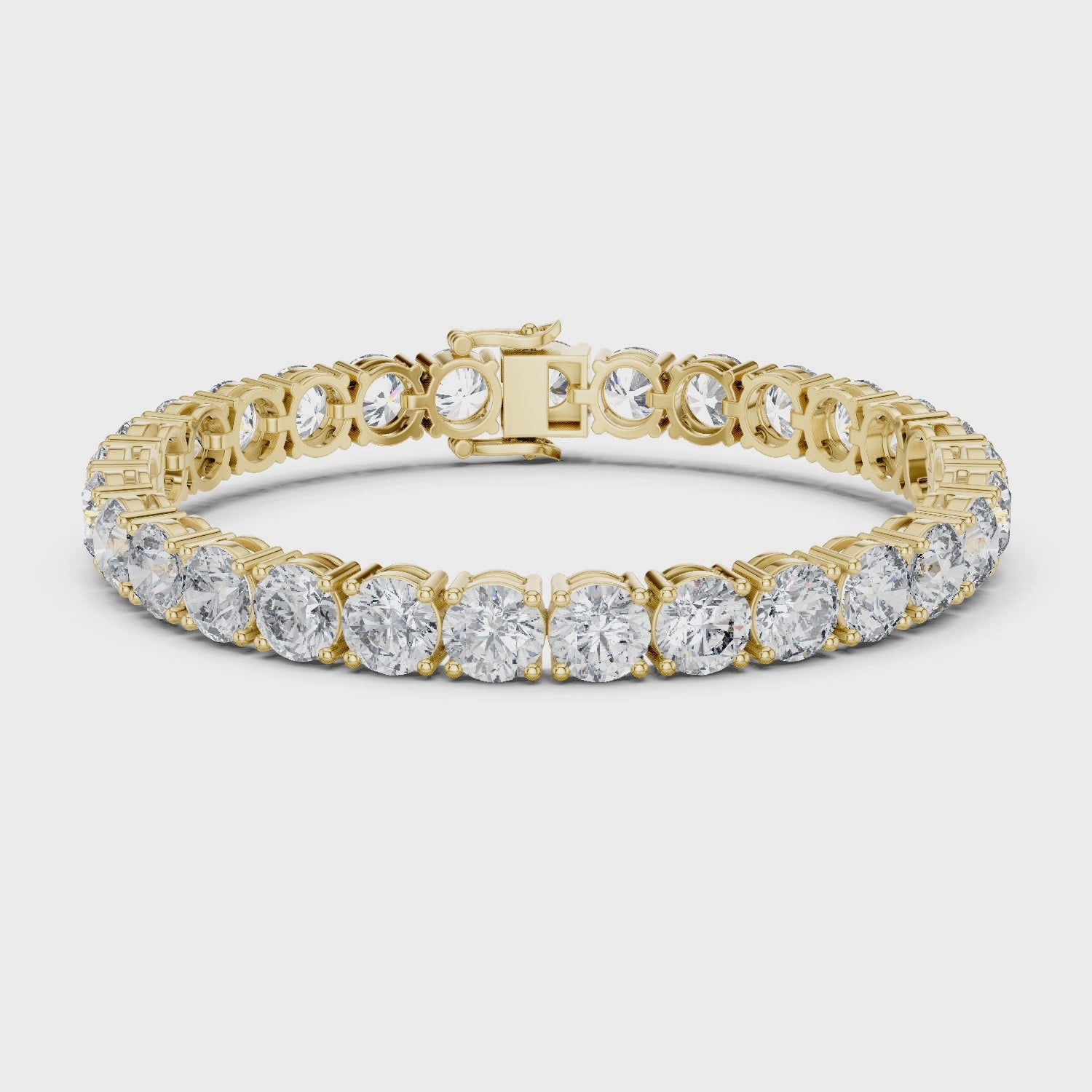 Lab Diamond Round Cut Tennis Bracelet