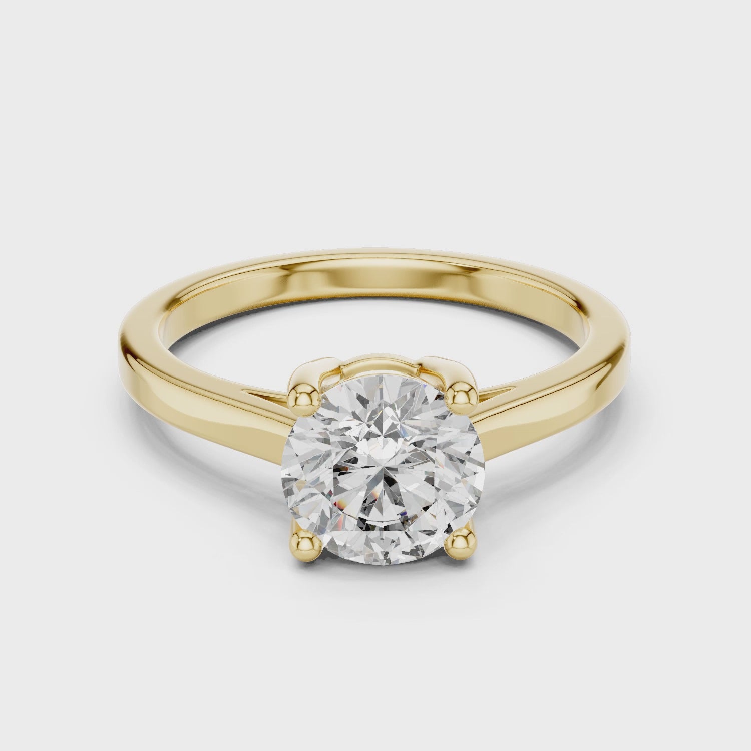 1.50 Carat Round Cut Solitaire Diamond Engagement Ring
