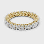 Round Shape Lab Diamond Full Eternity Wedding Band