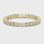 Cluster Round Diamond Bezel set Bracelet