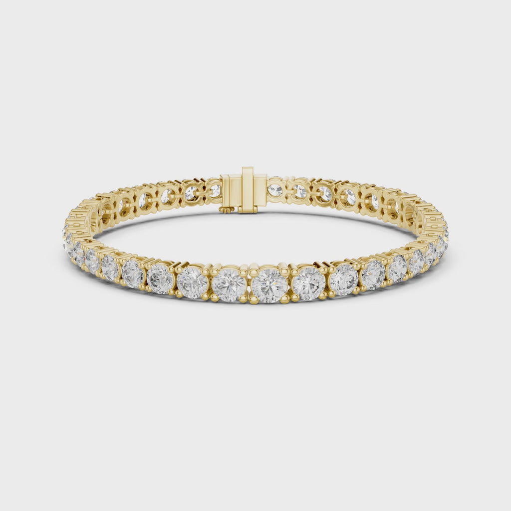 Classic Tennis Bracelet With Round Lab Diamond