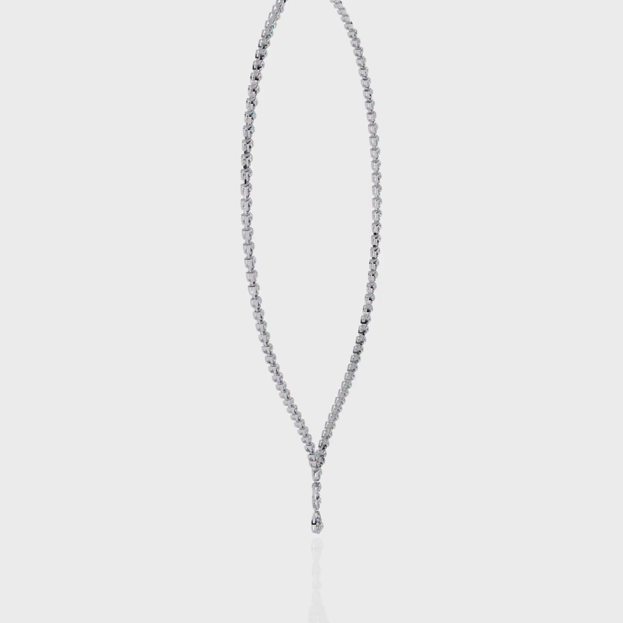 4.50 Carat Round Cut Lab Diamond Tennis Necklace