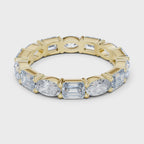 Double Diamond Full Eternity Wedding Band