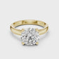 Lab Diamond Round Cut Solitaire Engagement Ring