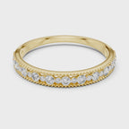 Round Cut Lab Diamond Channel Set Wedding Band