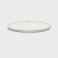 Multiple Round Cut Lab Diamond Chain Bracelet