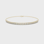 Multiple Round Cut Lab Diamond Chain Bracelet
