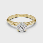 Round Lab Grown Diamond Solitaire Engagement Ring