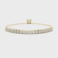 Round Cut Link Chain Diamond Bracelet