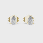 0.50 Carat Pear Cut Lab Diamond Stud Earrings