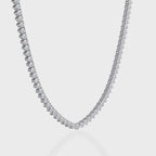 Unique Round Cut Lab Diamond Tennis Necklace