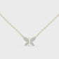 Multiple Round Lab Diamond Butterfly Pendant