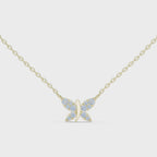 Multiple Round Lab Diamond Butterfly Pendant