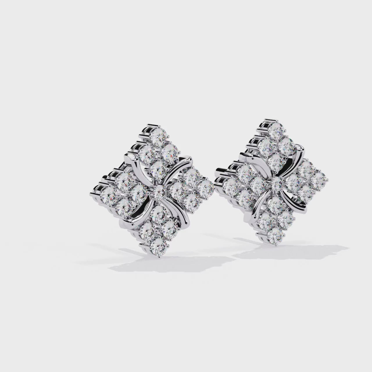 Round Cut Lab Diamond Stud Earrings