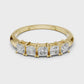 Modern Princess Cut Five Stone Engagement Ring